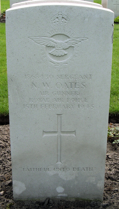 Sgt Neville Walter Oates<br/><br /><br />died February 15th, 1945